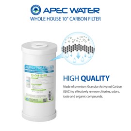 APEC 10" Whole House High Flow GAC Carbon Replacement Water Filter (FI-CAB10-BB)