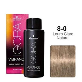 Schwarzkopf Professional Igora Vibrance Demi-Permanent Tone on Tone Hair Color (8-0 Light Blonde Natural)                                             