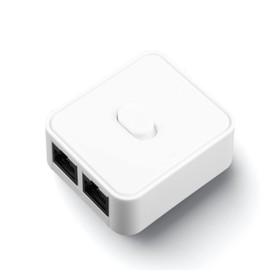 Yunseity Gigabit Network Switch, 2 Port 10/100/1000Mbps 2 In 1 Out 1 In 2 Out Home Network Hub RJ45 Network Splitter Adapter