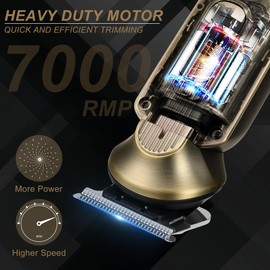 Scttomon Scttomon Professional Hair Clipper for Men Hair Cutting Kit Men's Beard Trimmer Hair Trimmer Shaver Cordless Barber Clippers and Trimmers Set Bronze