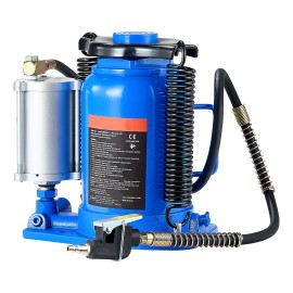 10-16.3 Inch Heavy Duty Welded Air Hydraulic Bottle Jack 32 Ton (70546.9 Lbs) Capacity Pneumatic/Manual Car JacksDefault: Default