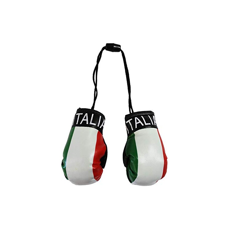 Italy - Novelty Mini Boxing Gloves with Black Snap Connection