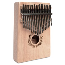 CASCHA Kalimba I Thumb Piano with 17 Tongues I Finger Piano with Fabric Bag Carry Bag Cleaning Cloth Tuning Hammer and Music Sticker I Musical Instruments Piano I Portable I 17-Key Kalimba, HH 2146