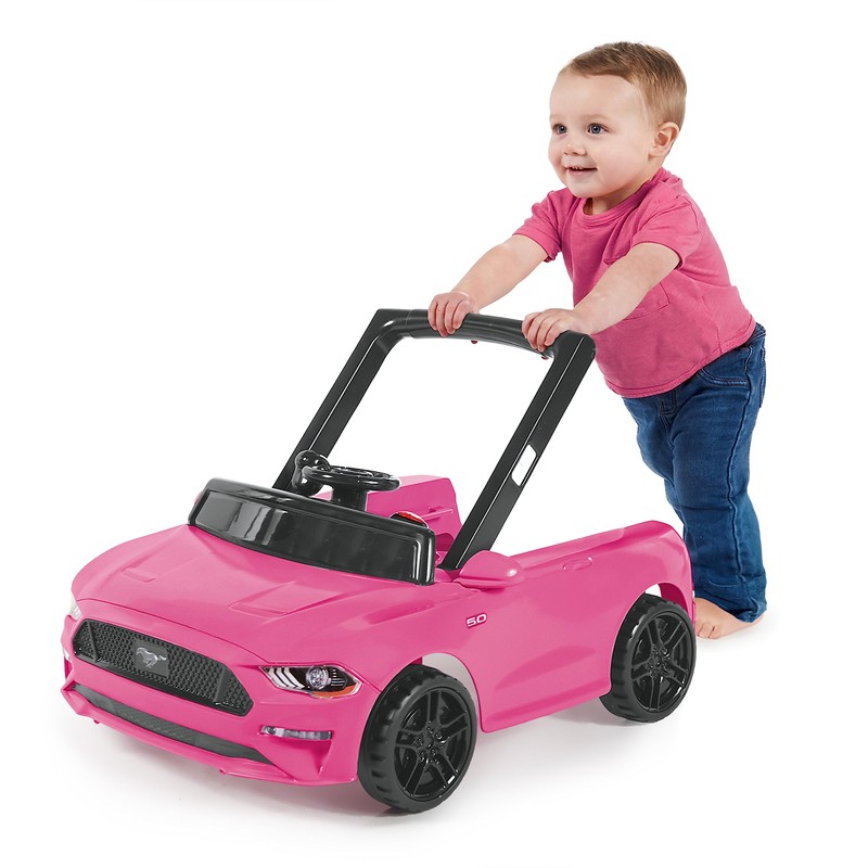 Bright Starts Ford Mustang 4-in-1 Pink Baby Activity Center &