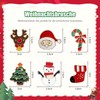 Pack of 6 Christmas Series Pin Brooches Metal, Cartoon Cute