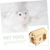 Sosoport DIY Wooden Hamster Hideout Guinea Pig House Toys Small