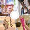 M METERXITY 50-Pack Dream Catcher Rings,2 Inch Plastic Macrame Wreath