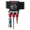 VESSEL QB-10MB3R Quick Catcher 3 Row Holder with Magnet, Red