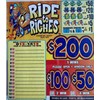 Ride to Riches $200 Bingo Pull Tab Game, Seal Card