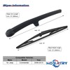 HOSAIRY Rear Wiper Arm Blade Set for Jeep Commander SUV