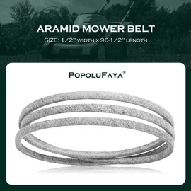 PopoluFaya Mower Deck Belt 954-04060 1/2" X 96 1/2" Replacement for 42" MTD Cub Cadet Troy-Bilt 754-04060 754-04060B 954-04060A 954-04060B 954-04060C LT1042 LTX1042