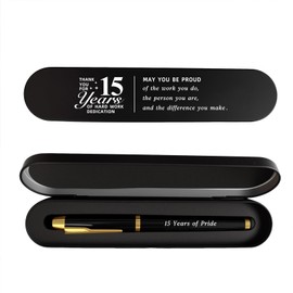 iyaone 15 Year Milestone Work Anniversary Pen Gift- Engraved Gel Pen
