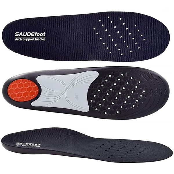 SAUDEfoot Arch Support Orthotics Insoles forMen and Women,Plantar Fascitis CushioningInsoles,Comfortable
