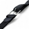 SEGMENTES Two-tone Elastic Braided Belt for Men and Women with