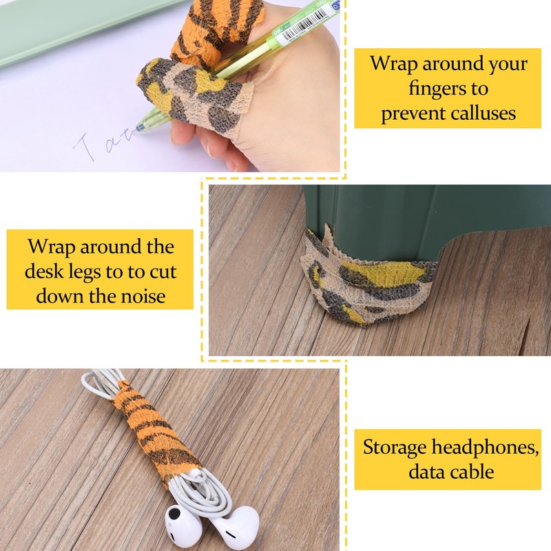 JimKing Tattoo Grip Cover, Self-Adhesiive Tape, Elastic Bandage Wrap Roll,