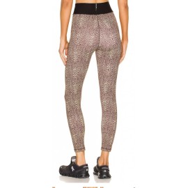 Adam Selman Sport Hi-Rise Foundation Legging Micro Leopard Small