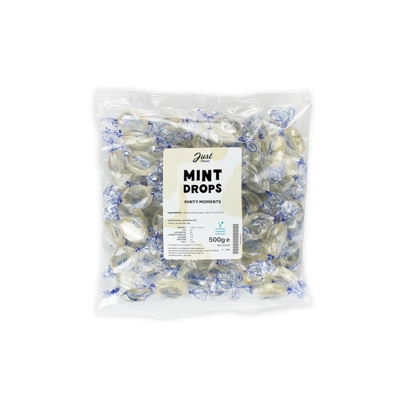 Just Treats Mint Drops (500g Share Bag)
