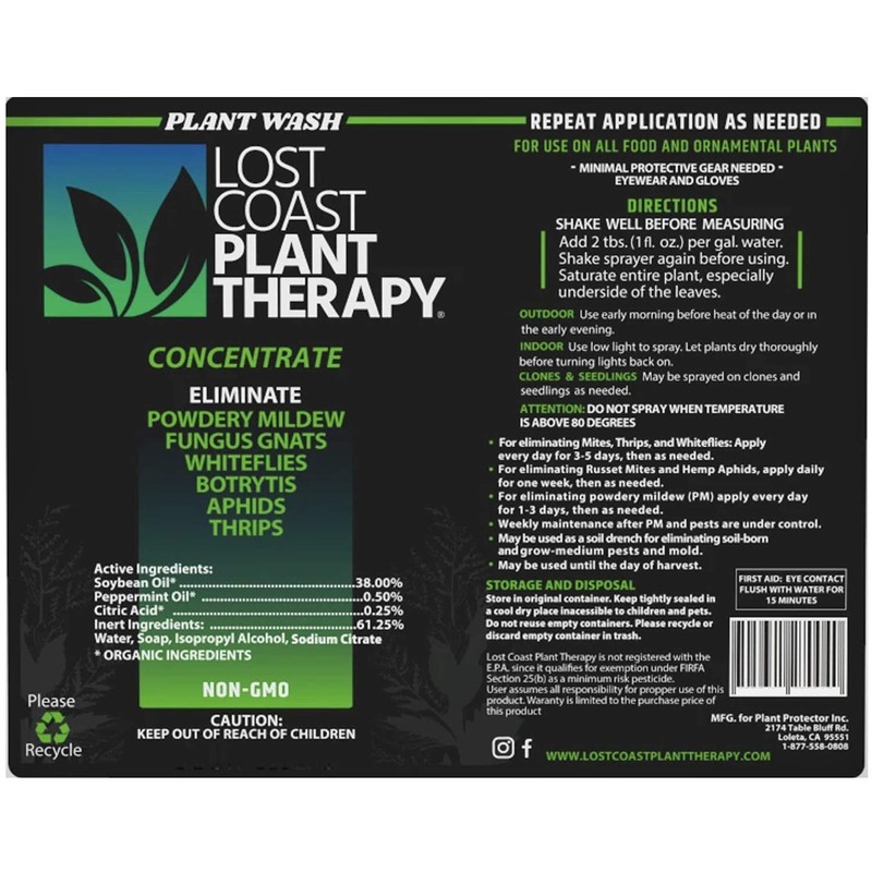 Plant Therapy Lost Coast Organic Natural Plant Protection Concentrate -