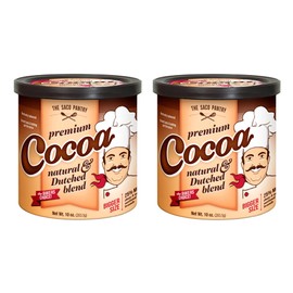 SACO Pantry Premium Cocoa, Natural and Dutched Blend, 10oz (Pack of 2), Certified Kosher, Gluten-Free & Nut-Free