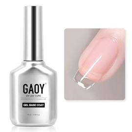 GAOY- Capa base de gel para esmalte de uñas en gel, 16 ml, base transparente que no se borra para un arte de uñas en gel UV de larga duración DI
