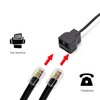 Phone Line Splitter,Telephone Splitter,with RJ11 6P4C Plugs,Suitable for Telephone,Fax Machine