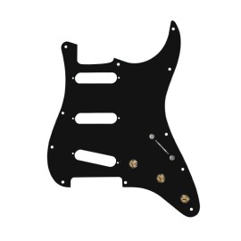 920D Custom 7 Way Pre-Wired SSS Strat Pickguard - Black