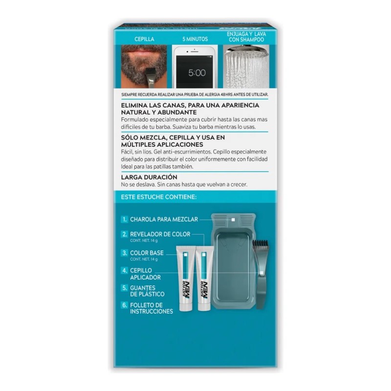 Tinte Just For Men Barba Y Bigote Castaño Claro (b-25)