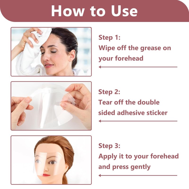 100 Pcs Clear Face Visors, Shower Face Eye Protector, Eye