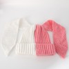 Color Block Knit Beanie Hats Cute Bunny Long Ears Grunge