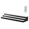 "Acrylic LED Lighted Wine Rack 3-Tier 40-inch Home Bar Shelf
