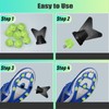 Sharplace 12 Pcs Football Boot Spikes Screw In Cleats, Green