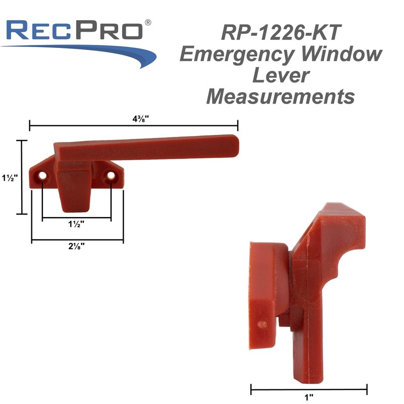 RecPro RV Window Egress Latch Pair | Left and Right