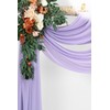 Wedding Arch Draping Fabric,8 Panels 28" x20ft Lavender Purple Wedding