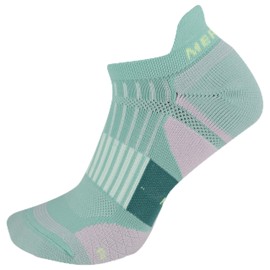 Merrell Cushion Trail Runner Tab Socks 1 Pair, Blue, Men's 5-8.5 / Women's 5-9.5