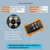Daohaodeli 110V AC DPST On Off Outdoor Toggle Switch,IP65 Waterproof