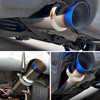 EVIL ENERGY Exhaust Muffler,Stainless Steel Exhaust Tip,Universal 18.5" Length (Burnt,3"