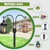 XDW-GIFTS Double Shepherds Hooks for Outdoor, 2-Pack Heavy Duty Garden
