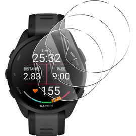 Murmure Screen Protector for Garmin Forerunner 165, 3 Pack Elastic Skin Soft TPU Full Coverage HD Clear Anti-Scratch No Bubbles Self-Healing flim, Anti-Shockproof[Easy Installation]