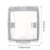 Angoily Doorbell Cover Transparent Rainproof Wireless Doorbell Splashproof Box For