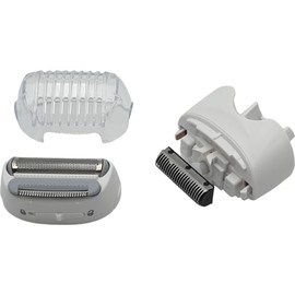 Shaver Attachment Compatible with Braun Silk-épil 5 7 9 Xpressive, White, Part Number 67030799, Complete Head with Foil and Blade for Type 5340 5375 5376 5377 5378 5390 5391 5392