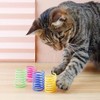 Xzhixiao 20-teiliges Katzenfederspielzeug-Set, Featured Plastikspulenfeder, Neuheit Haustier Spielzeug, Katze Farbe