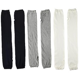 Iashi 12841-993-990 Women's Organic Cotton Arm Cover, Back mesh plain