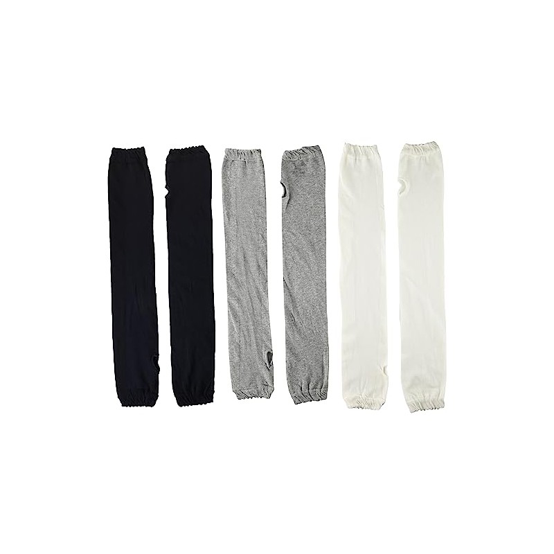 Iashi 12841-993-990 Women's Organic Cotton Arm Cover, Back mesh plain