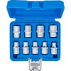 9-piece E-Type Sockets Set, E10-E24, 1/2'