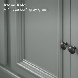 KILZ Tribute Cabinet Paint & Trim Paint, Interior/Exterior, Semigloss, Stone Cold, 1 Quart