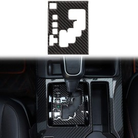 Voodonala for 4Runner Real Carbon Fiber Gear Shift Shifter Transmission Gearstick Selector Lever Panel Trim for 2010-2024 Toyota 4runner Interior Accessories, 1pc