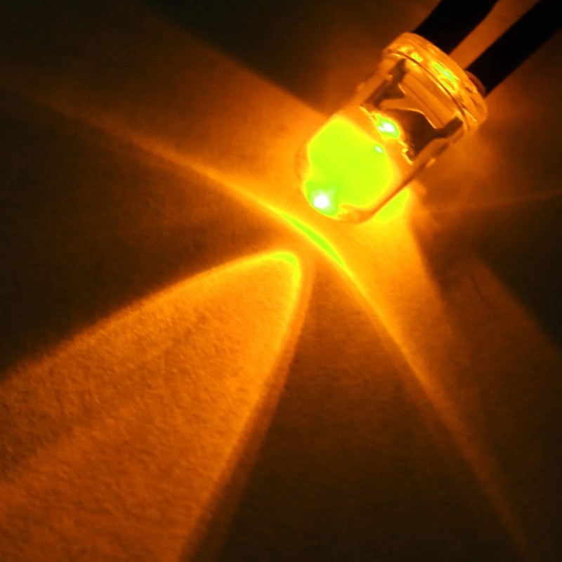 sourcing map 35pcs Mixed Colour 3mm LEDs Prewired Light DC3-5V