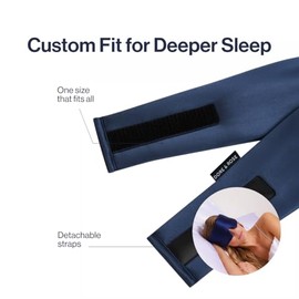 Dore & Rose Máscara para dormir Deep Sleep Mask, bloqueo de luz, 23 momme, seda de morera, ultrasuave, ajustable - Máscara de viaje para dormir para hombres y mujeres