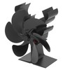Wood Stove Fan 6 Blades Heat Powered Burning Fireplace Fan