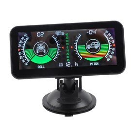 Sharainn Angle Declinometer, Universal Intelligent Car Inclinometer Tilt Gauge HUD Digital Angle Slope Meter Balance Meter Slope Indicator for Automotive, Off-Road